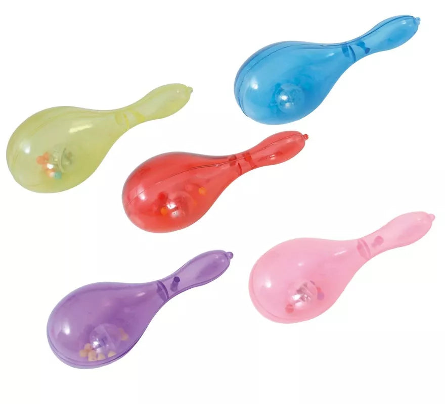 Maraca con Luz de 15 cm en colores surtidos