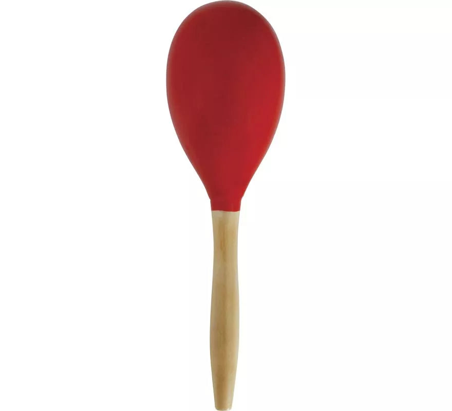 Translation missing: de.Maraca roja de Madera de 20 cm