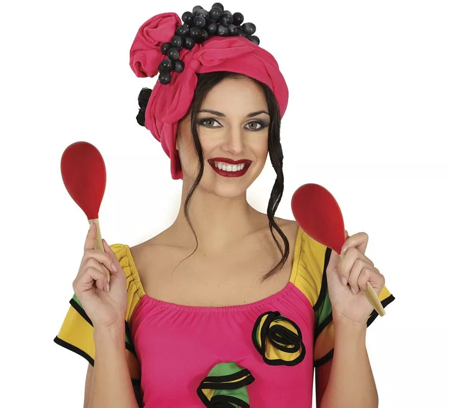 Translation missing: de.Maraca roja de Madera de 20 cm