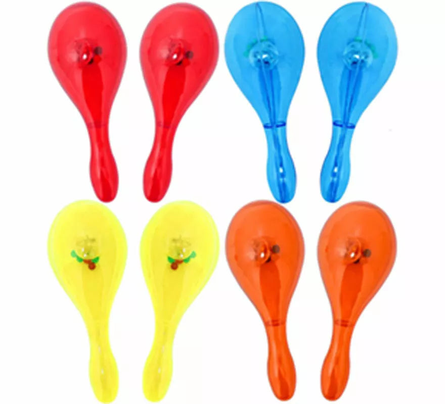 Maracas con Luz de 16x7 cm en varios colores