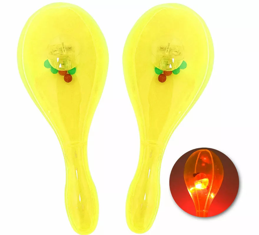 Translation missing: de.Maracas con Luz de 16x7 cm en varios colores