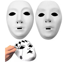 Weiße Malmaske in 2 sortierten Modellen