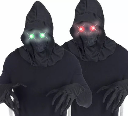 Máscara Cara Invisible con Capucha y Ojos Luminosos en varios colores