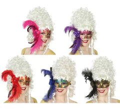 Maske mit Blume und extra großem Stift in 5 verschiedenen Farben