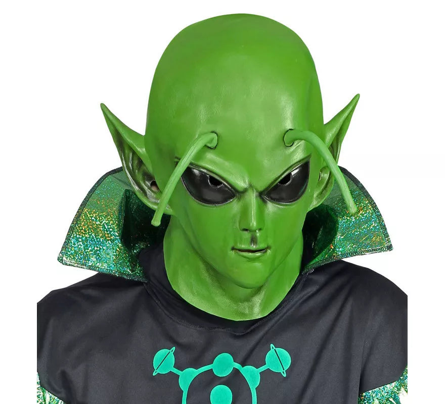 Máscara de Alien de Dibujos Animados con Antenas