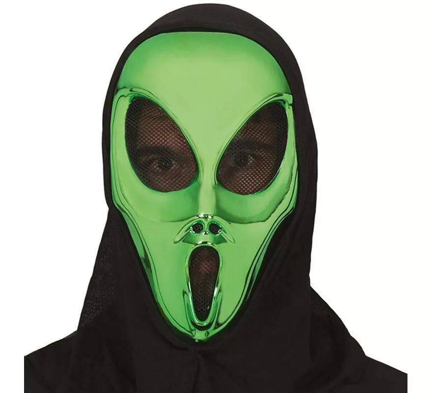 Translation missing: de.Máscara de Alienígena verde con Capucha