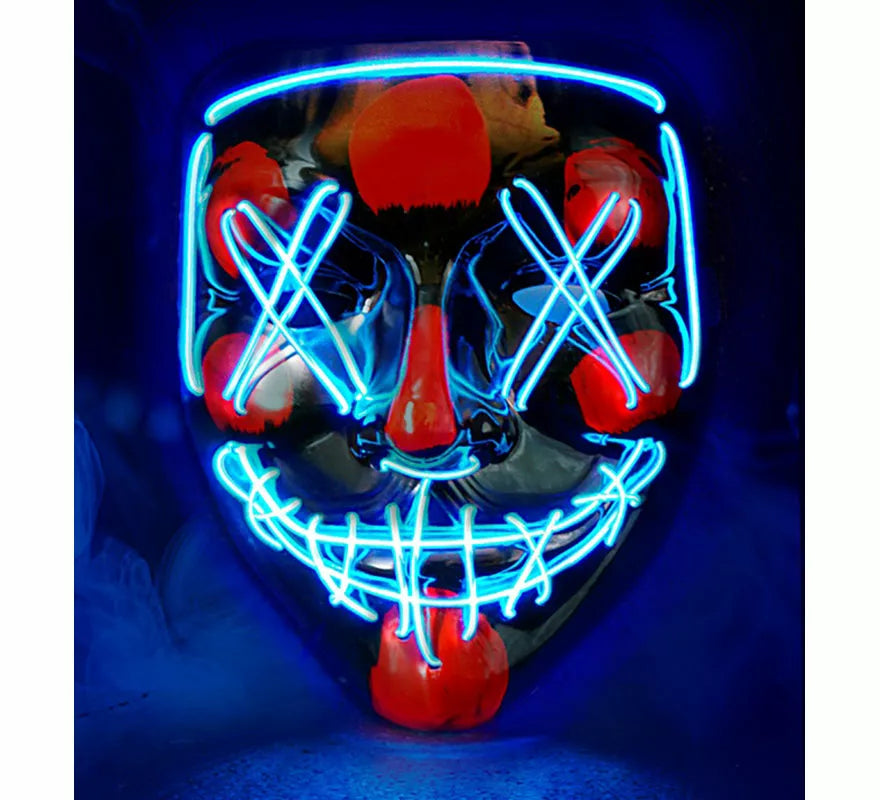 Translation missing: de.Máscara de Asesino Aterrador con LED azul