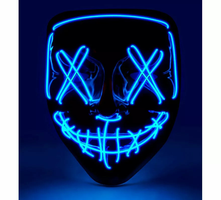 Translation missing: de.Máscara de Asesino Aterrador con LED azul