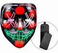 Máscara de Asesino Aterrador con LED multicolor
