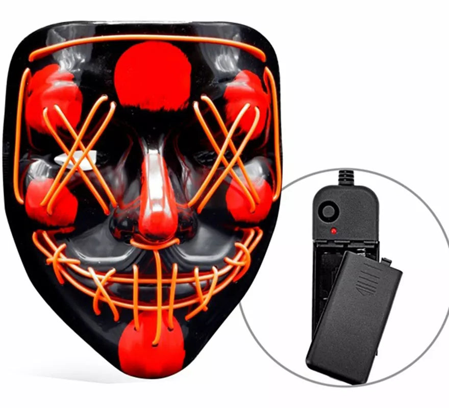 Translation missing: de.Máscara de Asesino Aterrador con LED rojo