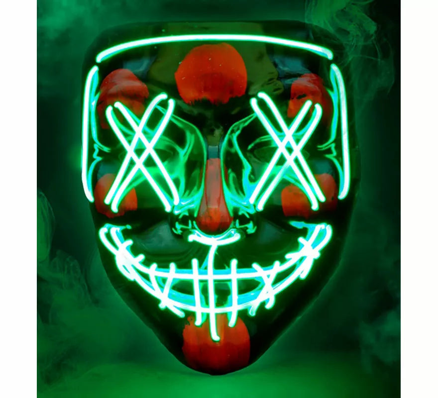 Translation missing: de.Máscara de Asesino Aterrador con LED verde