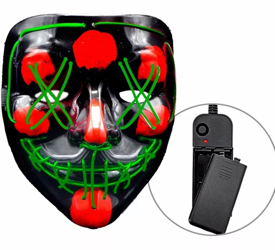 Translation missing: de.Máscara de Asesino Aterrador con LED verde