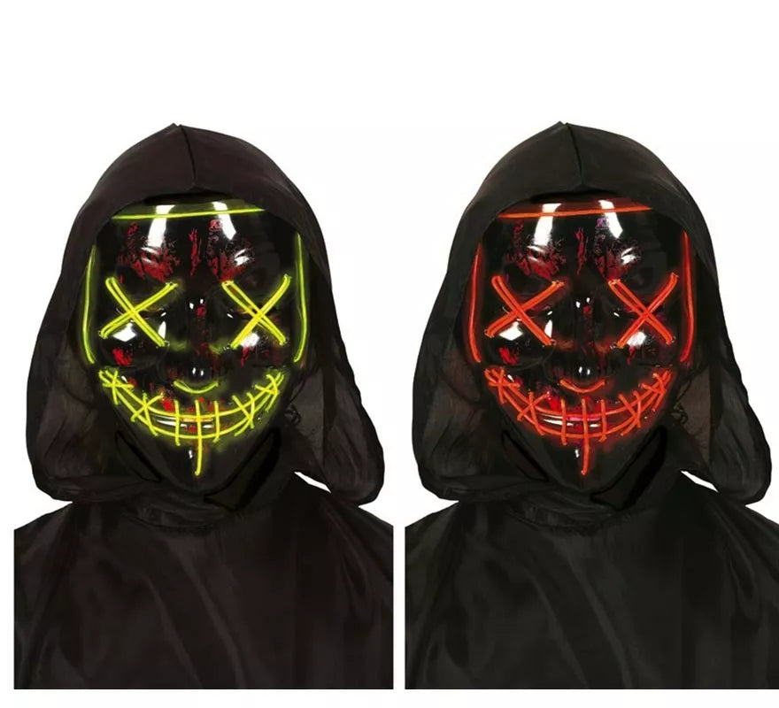 Máscara de Asesino con Luz en 2 Modelos Surtidos