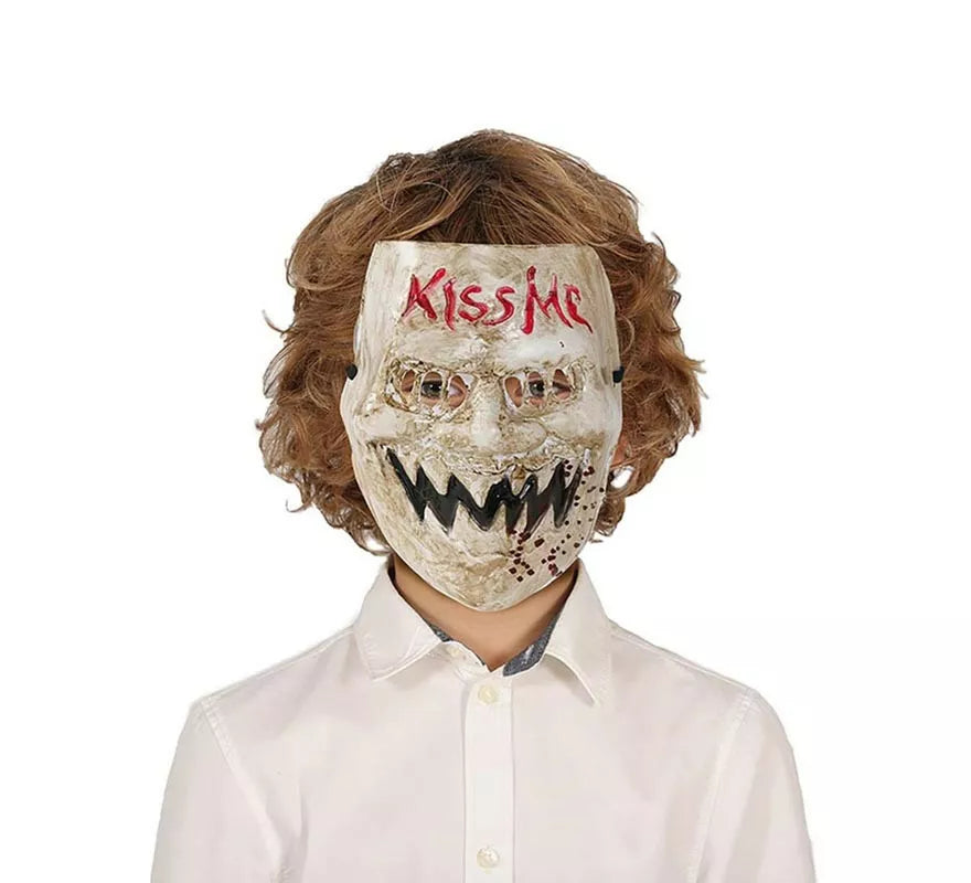 Translation missing: de."Máscara de Asesino ""Kiss Me"" de pvc infantil"