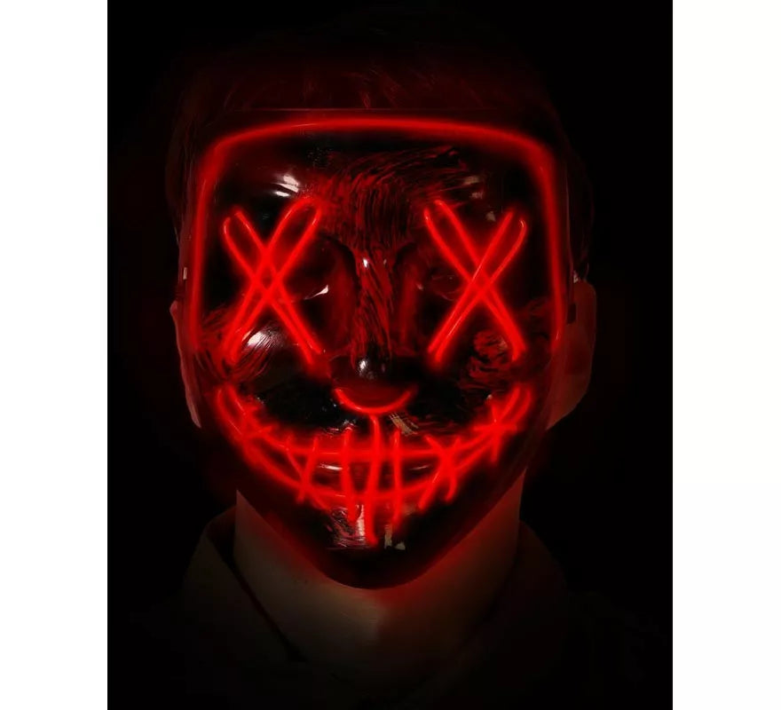 Translation missing: de.Máscara de Asesino rojo con Luz LED
