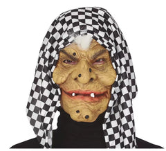 Hexenmaske mit Haube