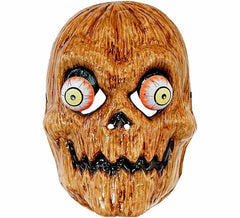 Gruselige Kürbismaske mit Wackelaugen