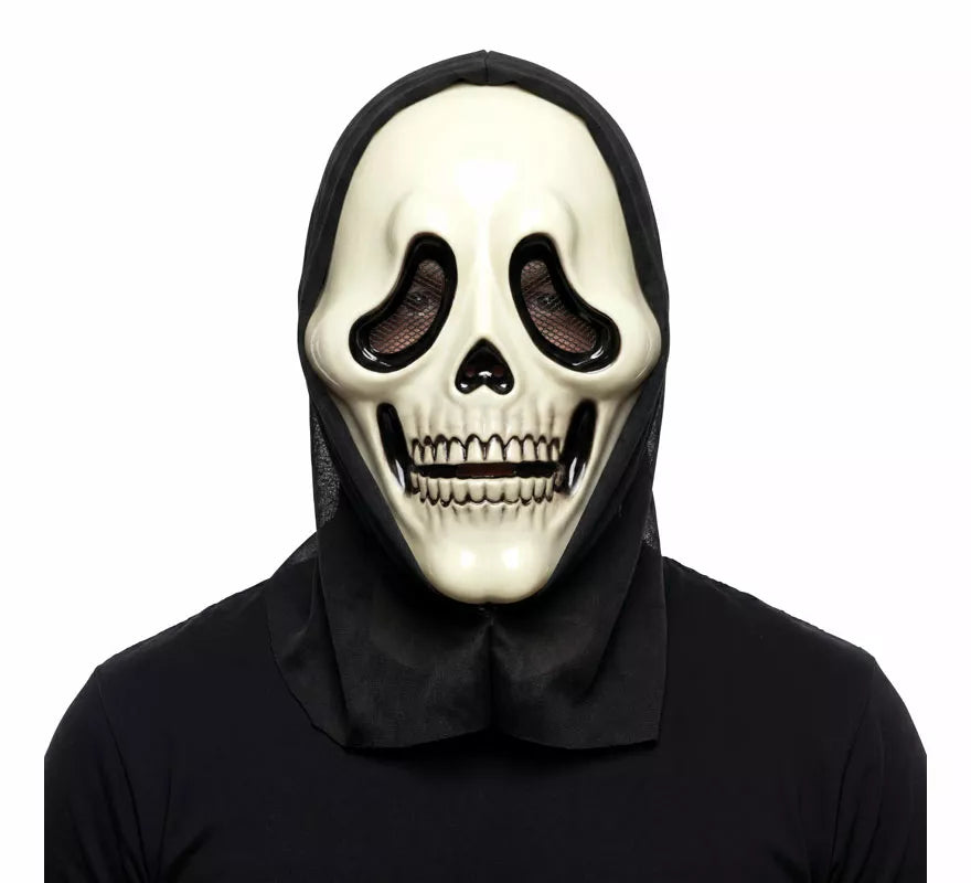 Máscara de Calavera Asesino con Capucha