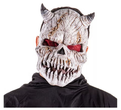 Dämonische Totenkopfmaske aus Schaumstoff 20x5x27 cm