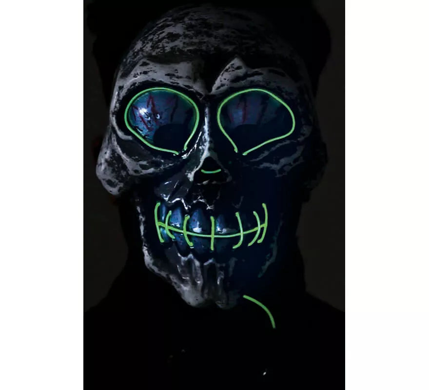 Translation missing: de.Máscara de Calavera loca con luz Verde