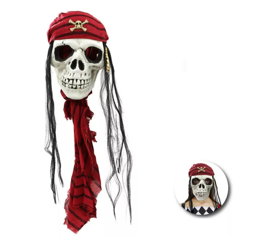 Translation missing: de.Máscara de Calavera Pirata grande de 25x87 cm