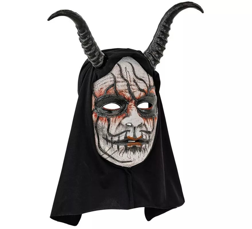 Translation missing: de.Máscara de Demonio Hombre con Capucha Comedia de Arte
