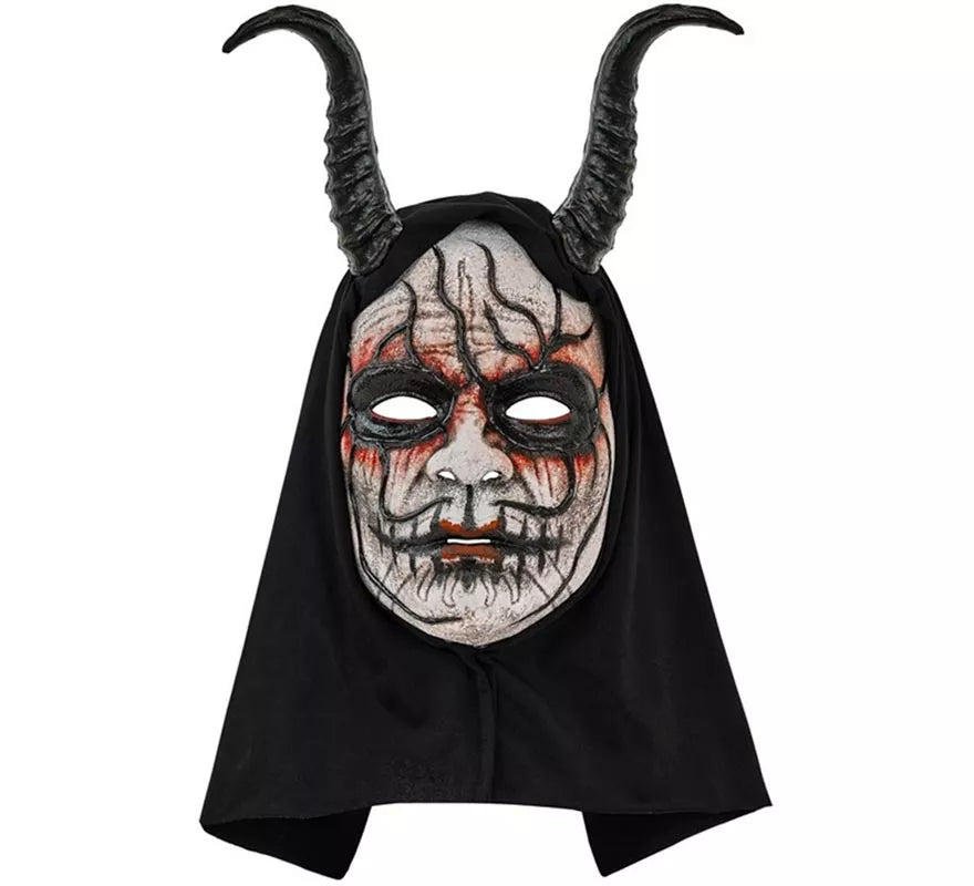Translation missing: de.Máscara de Demonio Hombre con Capucha Comedia de Arte