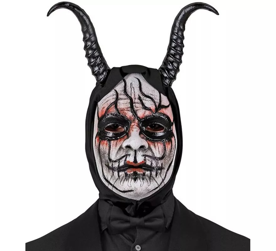 Translation missing: de.Máscara de Demonio Hombre con Capucha Comedia de Arte
