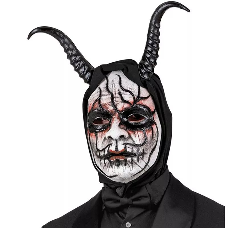 Translation missing: de.Máscara de Demonio Hombre con Capucha Comedia de Arte