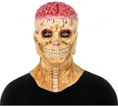 Erwachsene Skelettmaske mit Gehirnen