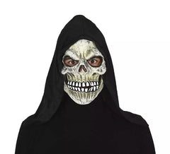 Dämonen-Skelettmaske mit PVC- Kapuze