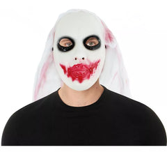 Geistermaske mit Plastik-Kunstblut