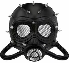 Gasmaske mit Stacheln