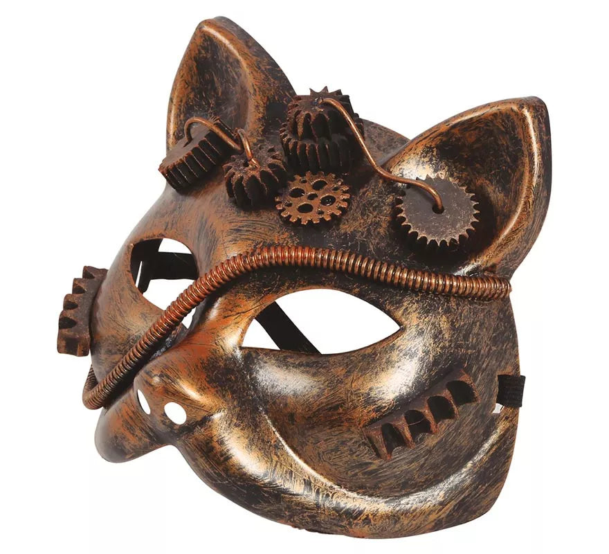 Máscara de Gato Steampunk