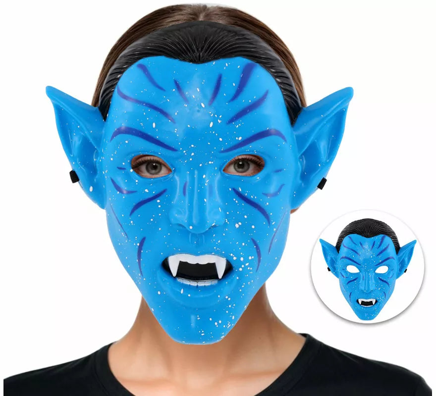 Translation missing: de.Máscara de Guerrera Tribal azul para mujer