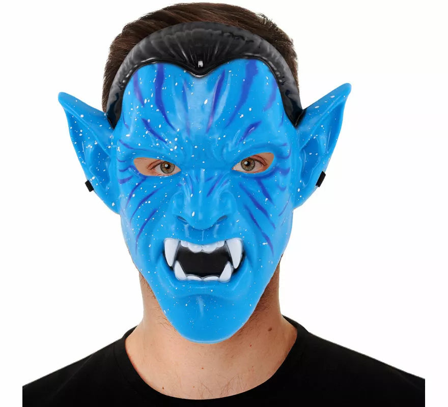 Translation missing: de.Máscara de Guerrero Tribal azul para hombre