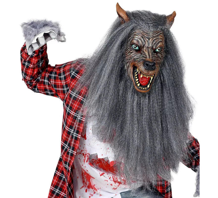 Translation missing: de.Máscara de Hombre Lobo con Pelo