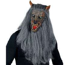 Werwolfmaske mit Haaren
