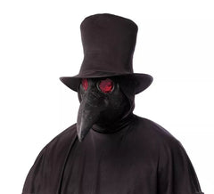 Schwarze Pestmaske aus Latex