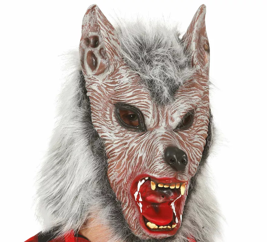 Translation missing: de.Máscara de Lobo Feroz con Pelo de Látex