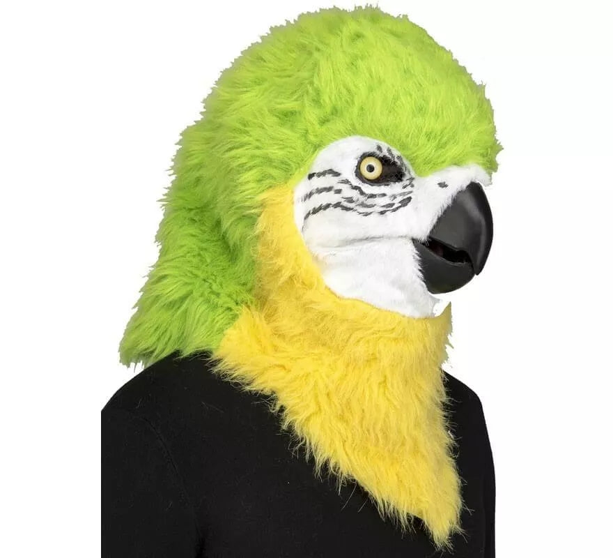 Translation missing: de.Máscara de Loro Verde con movimiento de mandíbula