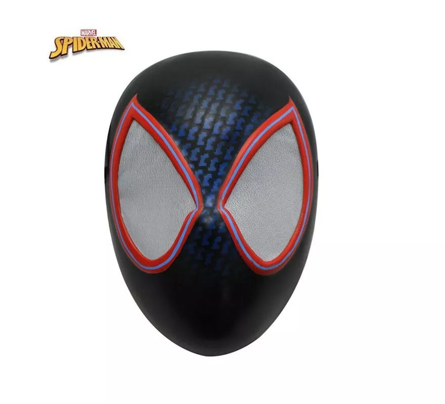 Translation missing: de.Máscara de Miles Morales Spiderverse negro y rojo adulto