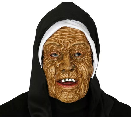 Máscara de Monja Zombie con Capucha