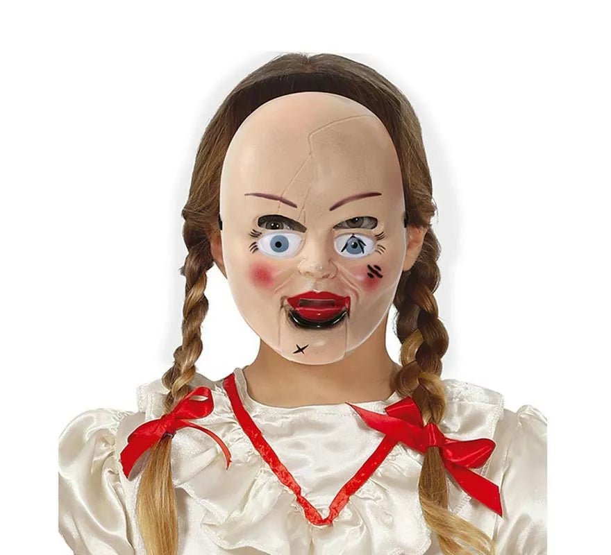 Translation missing: de.Máscara de Muñeca Terrorífica de pvc infantil