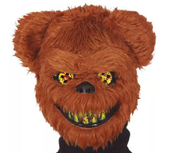 Horrorbär Maske mit Haarspange