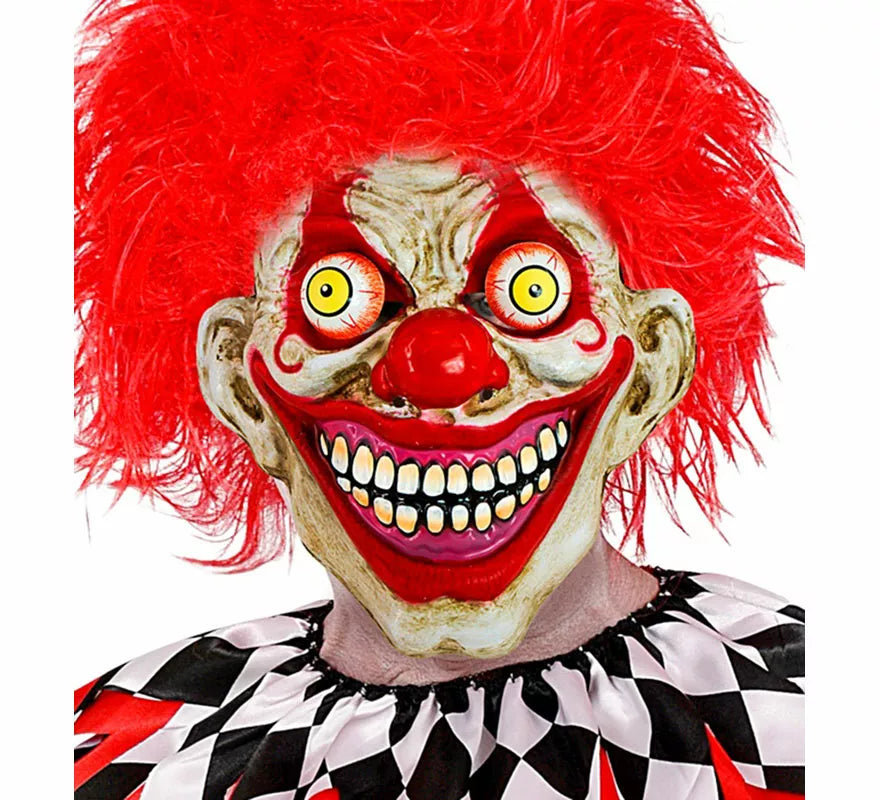 Máscara de Payaso Psicópata con Ojos Saltones
