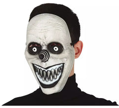 PVC graue lächelnde Clownmaske