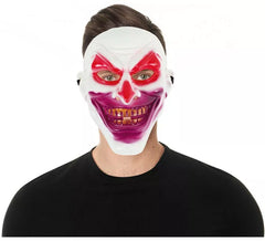 Gruselige Clown-Maske aus Kunststoff