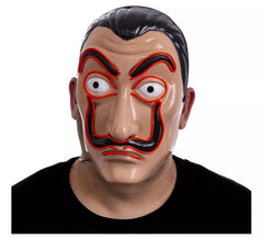 Maler-Maske mit Schnurrbart und Licht 17x24x8 cm