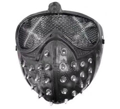 Schwarze Punk-Spikes-Maske